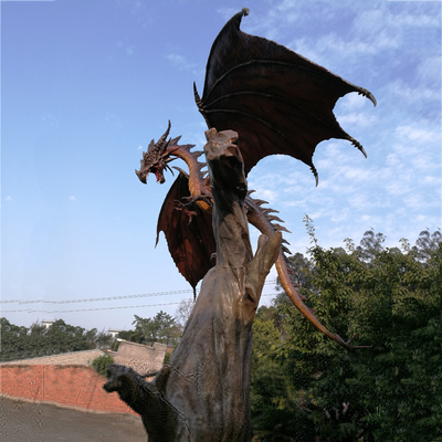 Статуи динозавра стеклоткани дракона парка 3D приключения изготовленные на заказ западные