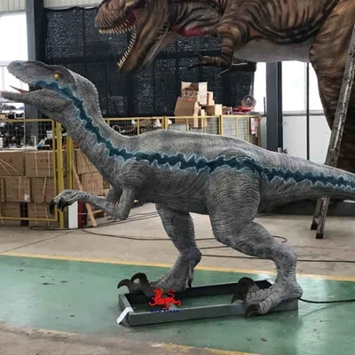 В натуральную величину Реалистичная аниматронная модель динозавра Велоцираптор Тематический парк Динозавр