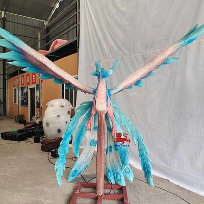 Птица ориентированных на заказчика реалистических Animatronic тварей животных китайских старых зеленая