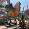 Оборудование тематического парка Реалистичная аниматронная модель динозавра Статуя дилофозавра