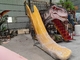 Динозавр стеклоткани сползает слайдер t Rex с оборудованием спортивной площадки лестницы