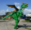 Облегченный Animatronic зеленый цвет костюма динозавра