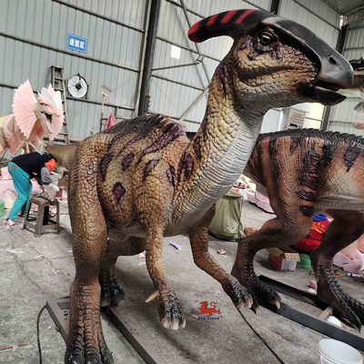 реветь Parasaurolophus 4M длинный Lifelike Animatronic с ртом мерцание открытых и глаза